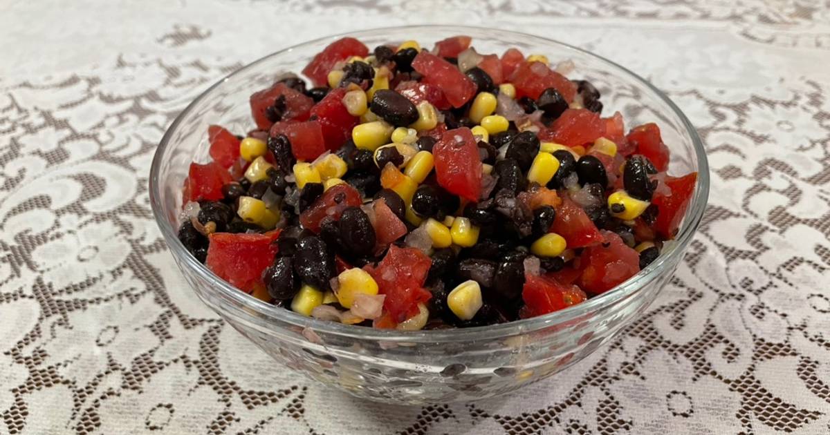 Ensalada de porotos negros Receta de Patricia Quiroga Newbery Cookpad