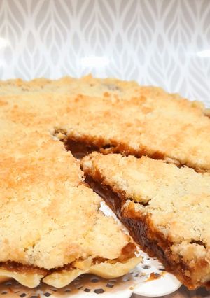 Una foto de Tarta de coco y dulce de leche🥥