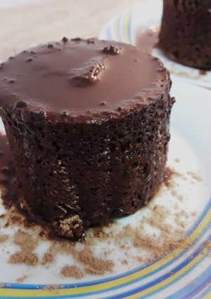 Una foto de Tortita de avena y cacao - en taza! en 3 minutos!