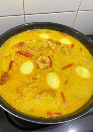 Foto resep Udang telur santan