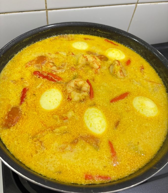 Foto resep Udang telur santan