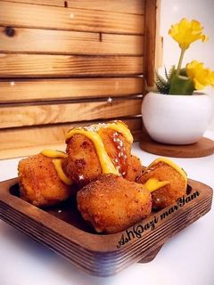 عکسی از دستور لقمه سوخاری با نان تست🫔