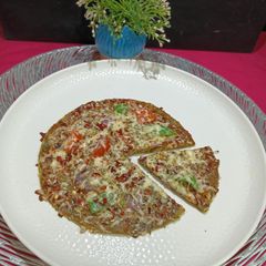 A picture of Makeover Pizza Made With Leftover Methi Paratha.