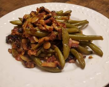 Popular Recipe Brads bacon almond and lemon green beans Practical Delicious