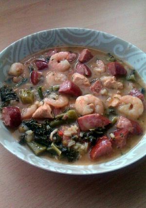 A picture of Vickys Gumbo, GF DF EF SF NF.
