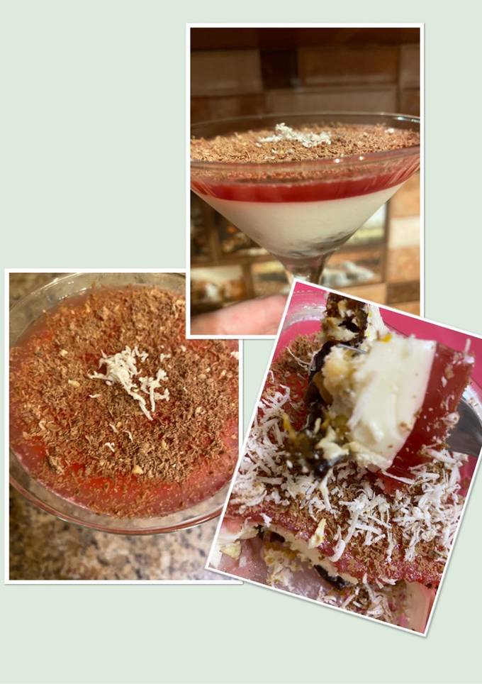 Сметана з чорносливом і желе 😋