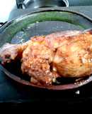 Pollo en miel de pulque o maguey