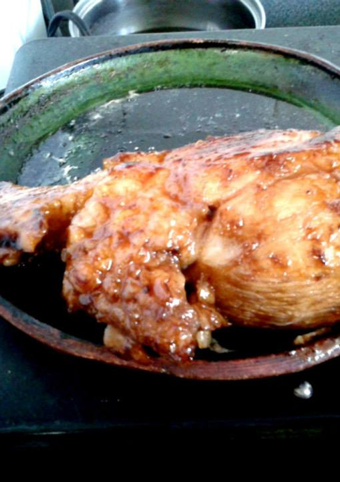 Una foto de Pollo en miel de pulque o maguey