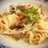 Espaguetis con bacon y alcachofas