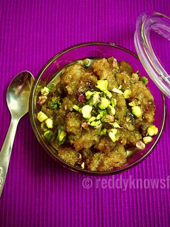 A picture of Bread dry fruits Halwa.