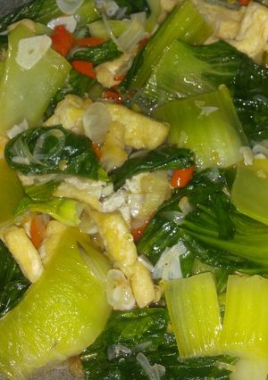 Foto resep Tumis Pokcoy/Sawi Daging dan Tahu