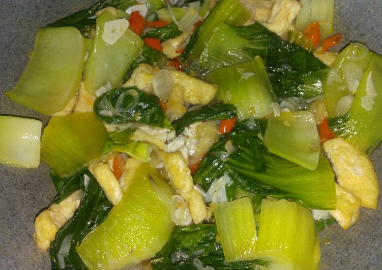 Resep Tumis Pokcoy/Sawi Daging dan Tahu yang Menggugah Selera