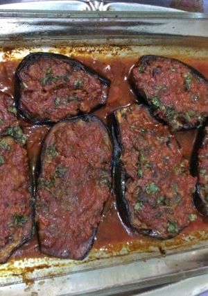 صورة لوصفة قوارب الباذنجان