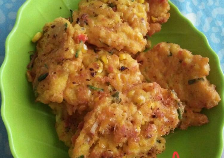 Langkah mengolah Dadar jagung / bakwan jagung Anti Gagal