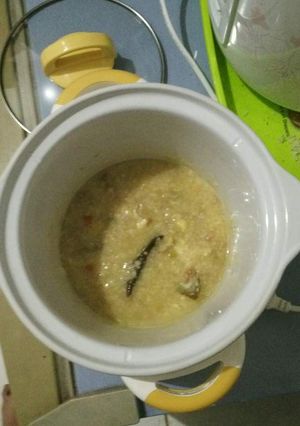 Foto resep Bubur Nasi Soto Daging Sapi slow cooker (MPASI)