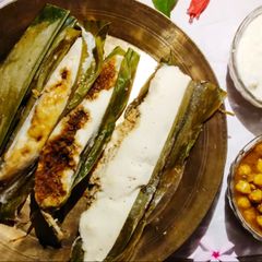 A picture of Haldi Patra Pitha.