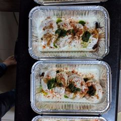 A picture of Dahi Vada.