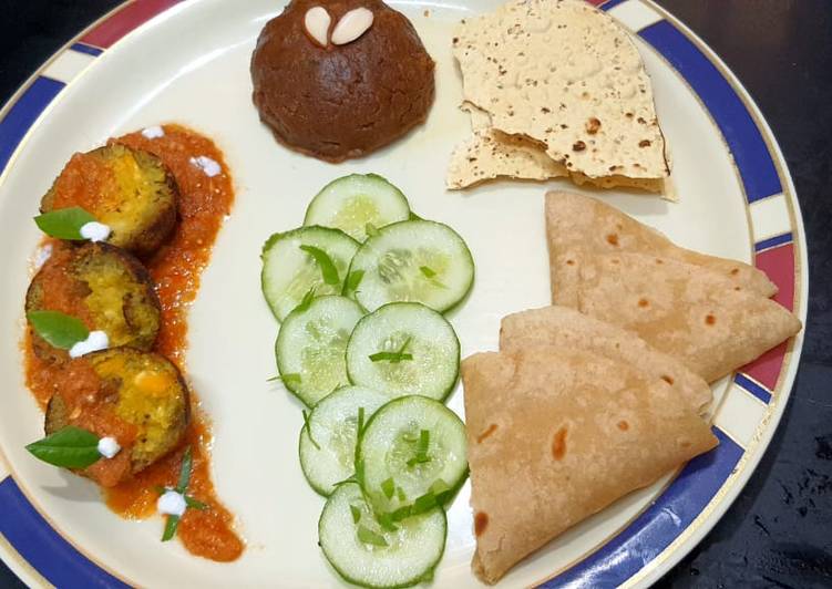 Striped Gourd (Parval) And Corn Kofta