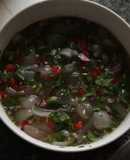 Ceviche de mamón chino o rambután