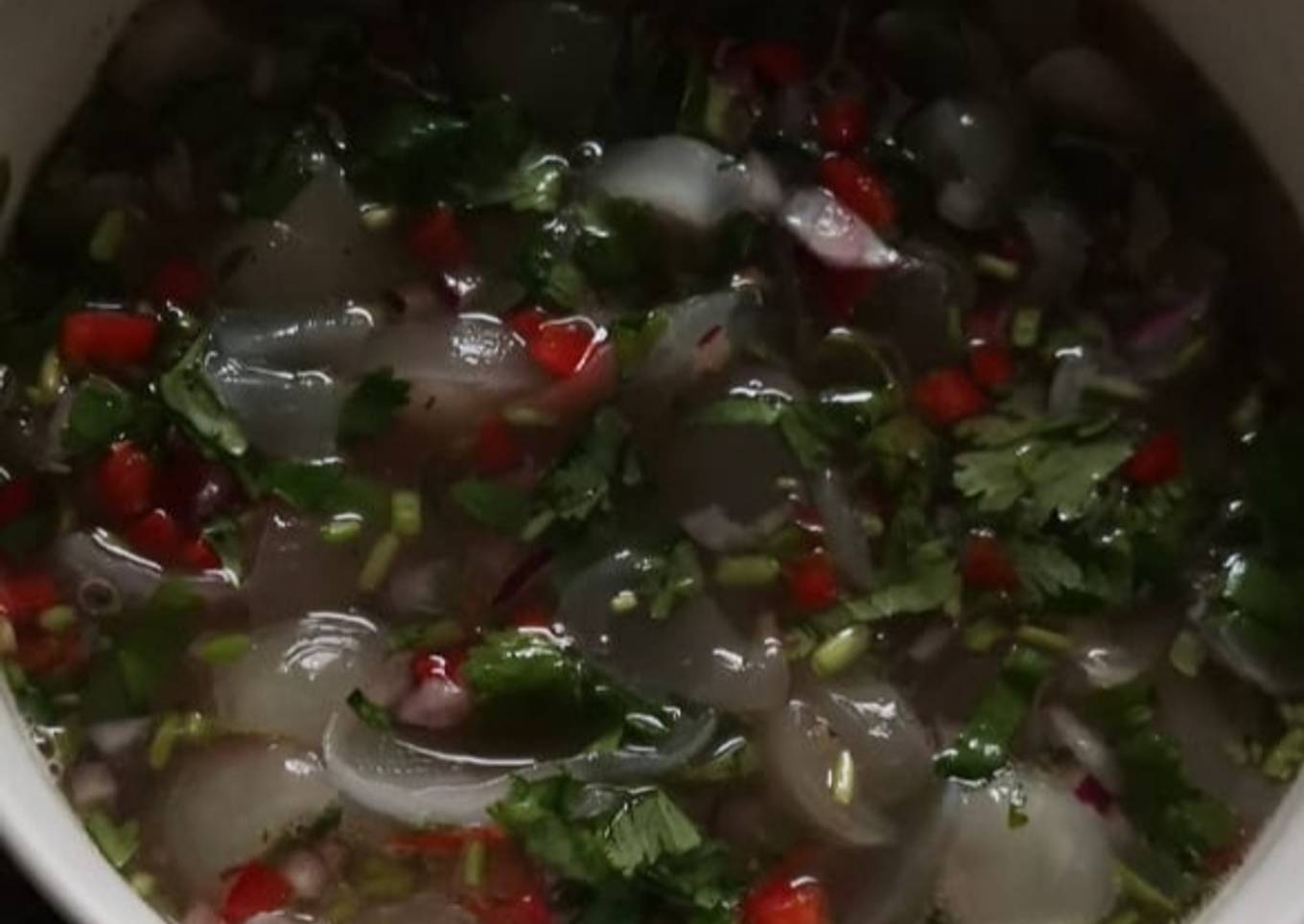 Ceviche de mamón chino o rambután