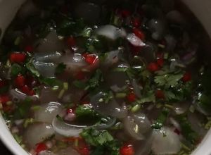 Una foto de Ceviche de mamón chino o rambután