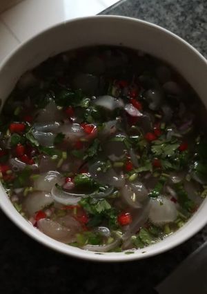 Una foto de Ceviche de mamón chino o rambután