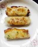 Sữa + khoai tây nghiền chiên giòn