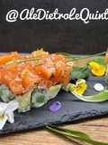 Tartare di salmone, avocado e pepe rosa