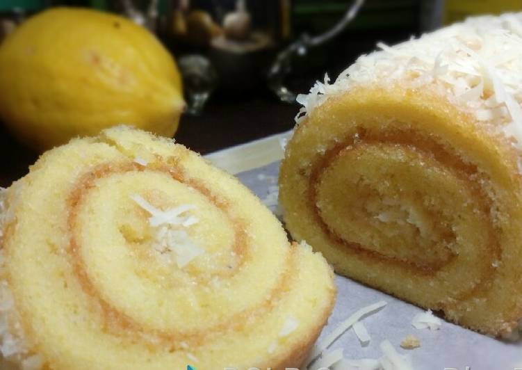 Bolu gulung lemon tanpa sp