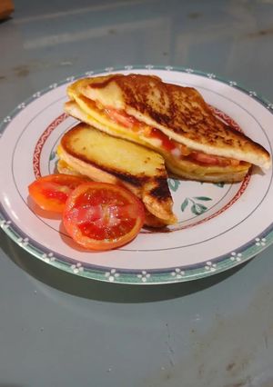 Foto resep Simple Egg sandwich
