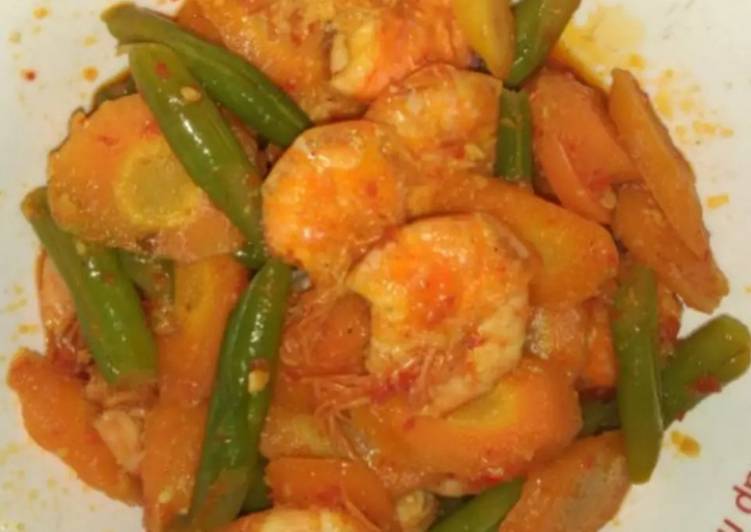 Tumis Udang Buncis Wortel