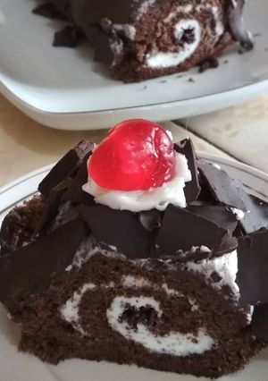 Foto resep Blackforrest Roll Cake