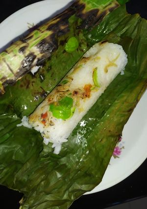 Foto resep Nasi Bakar Teri rawit pete