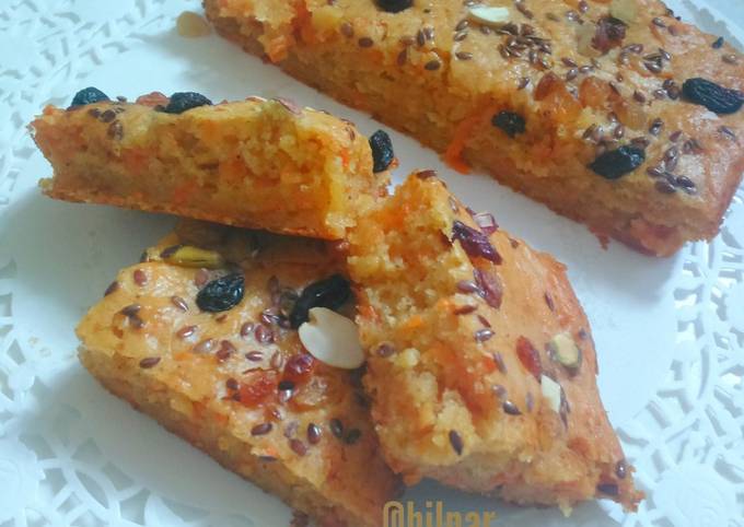 Recipe of Speedy Carrot-Yoghurt Cake(egg less)