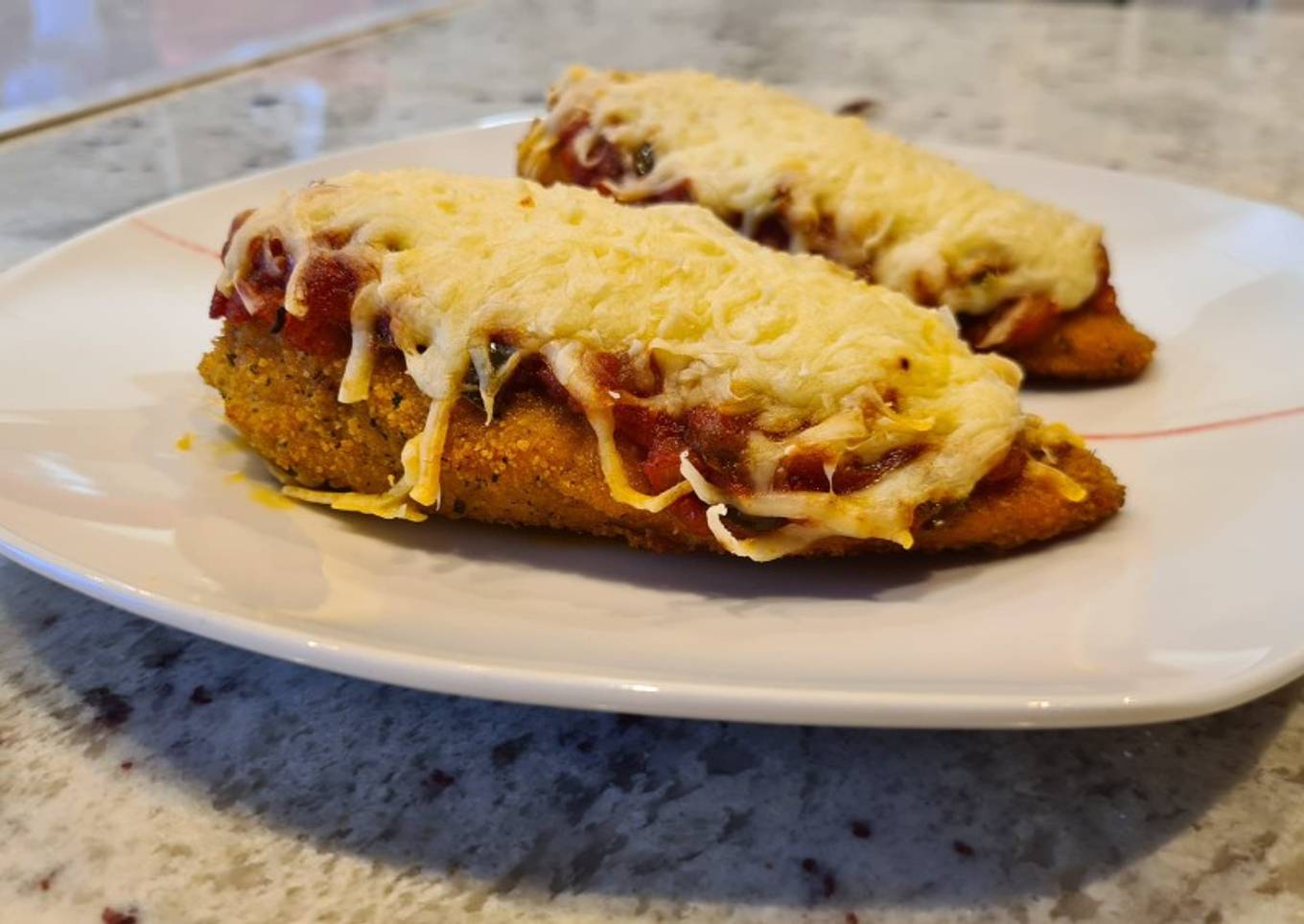 Escalopines de pollo a la napolitana