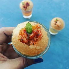 A picture of Golgappa shots.