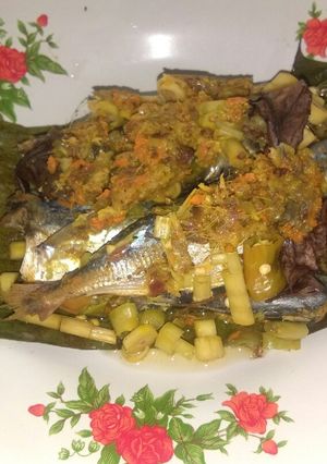Foto resep Pepes ikan kembung bumbu kuning