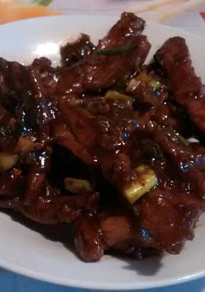 Una foto de Carne mongoliana