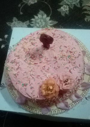 عکسی از دستور کیک تولد با ترافل رنگی