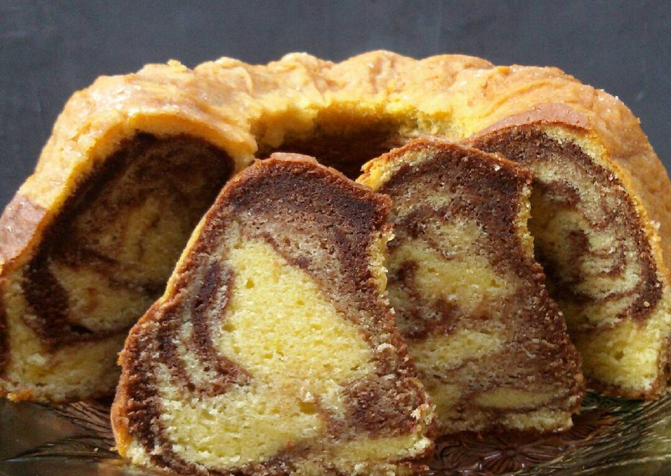 Marmer cake premium