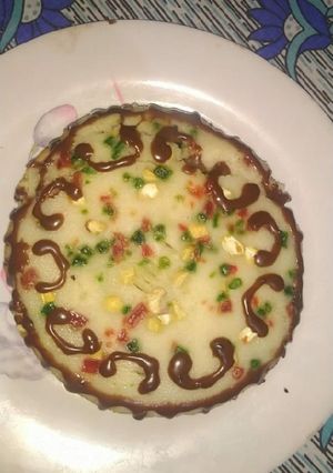 A picture of Suji cake.