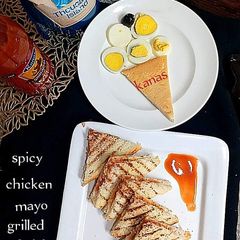 Grilled mayo Sandwich🍞🥪🧀 A picture of Grilled mayo Sandwich🍞🥪🧀.