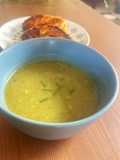 Marrow, potato and herbs soup