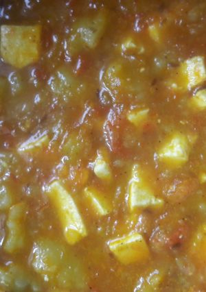A picture of Falahari paneer aloo.
