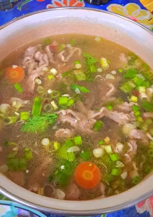 Foto resep Sup Sapi Sukiyaki dan Bakso