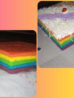 Foto resep Rainbow cake