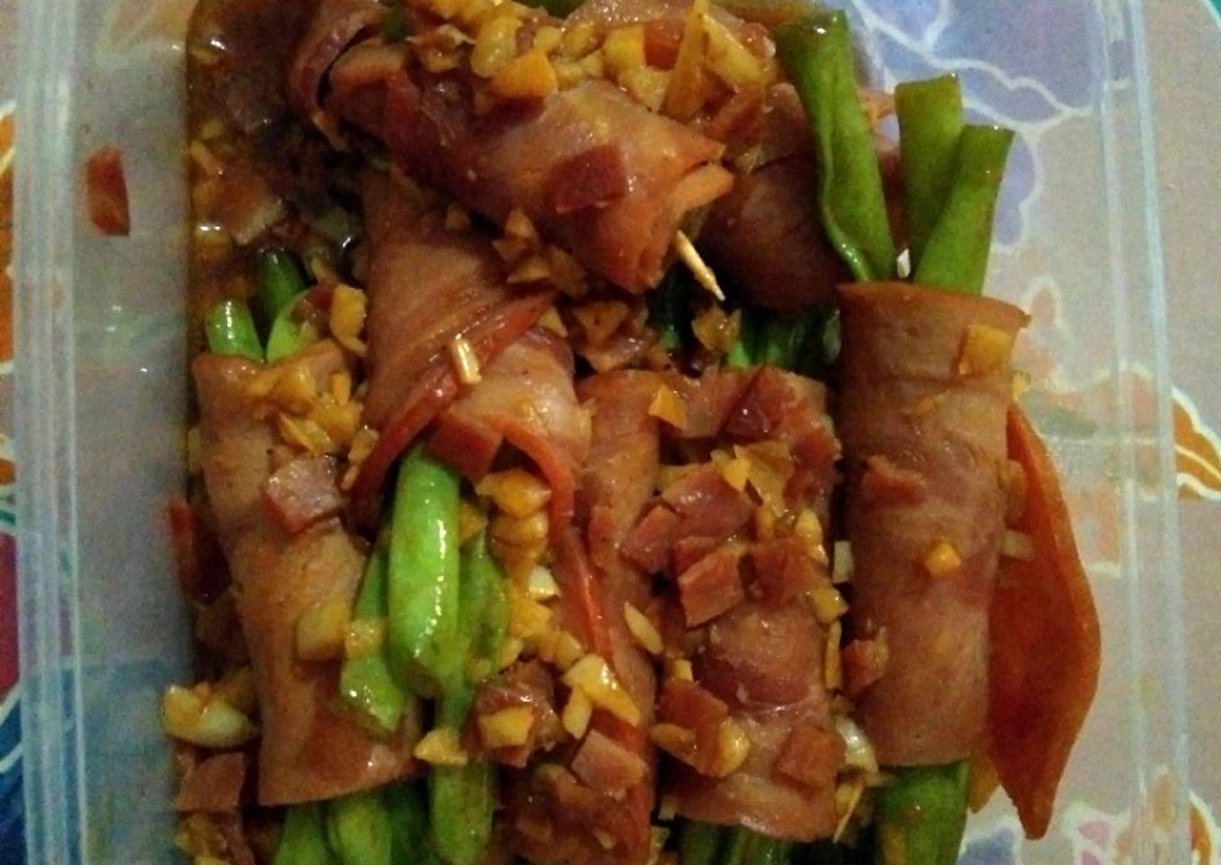 17. Buncis Gulung Smoked Ham