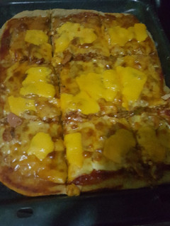 Una foto de Pan pizza integral