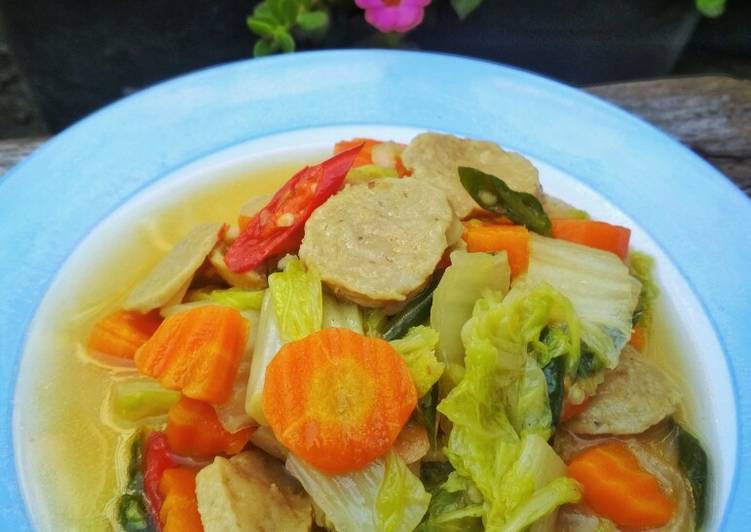 Cara Bikin Tumis Sawi Putih Bakso Wortel Menu Enak