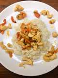 Riso basmati con pollo e peperoni